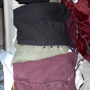 3 AE Henley tshirts XL